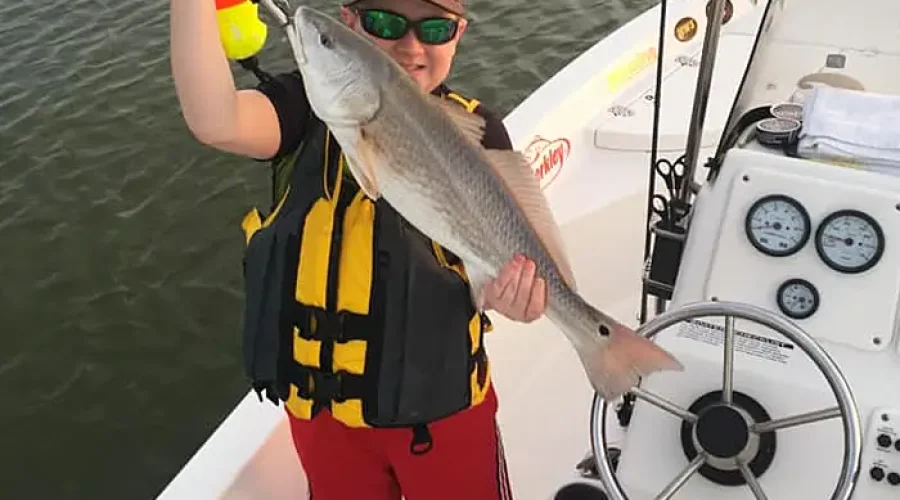 Spring Redfish Fishing with Spots to Dots Guide Service